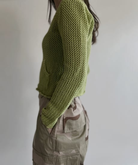 【USED】 Crochet Long Sleeves Top / 220430-005
