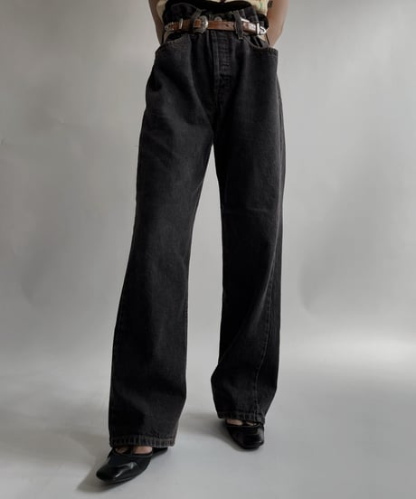 【USED】   Levi's Denim Pants 501 Black / 220416-034