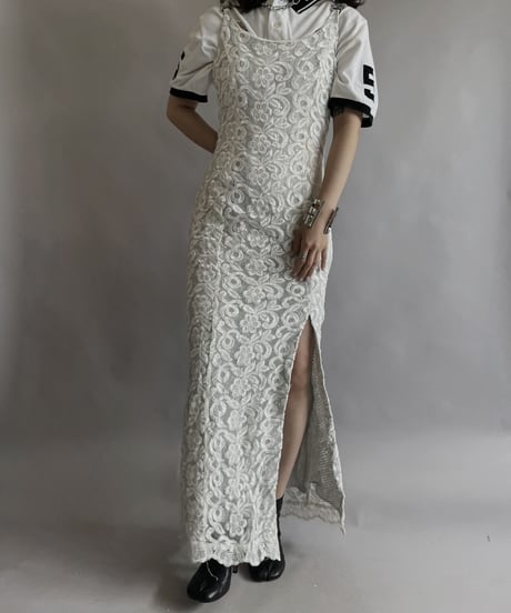 【USED】 Flower Pattern Spangle One-piece / 230506-007