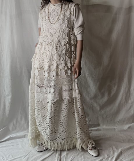【RE;CIRCLE】  RE Crochet N/S Dress ②/210512-006