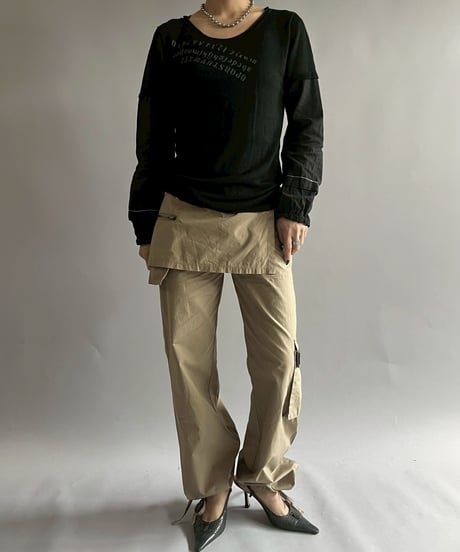 【USED】  Cop.Copine Layered Design Pants / 251014-035