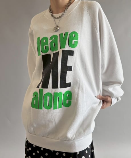 【USED】 leave ME alone Sweat / 250927-006