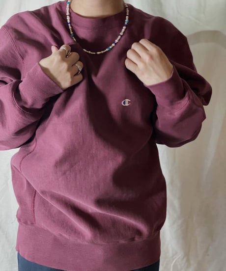 【USED】90's USA Champion Reverse Weave Sweat One Point /210210-039