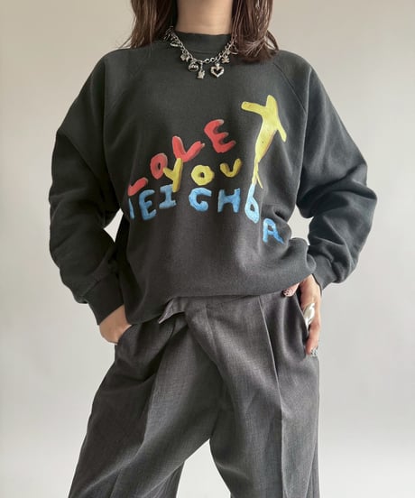 【USED】 END IS NEAR 90's Fruit of the Loom L/S Sweat Top /250329-020