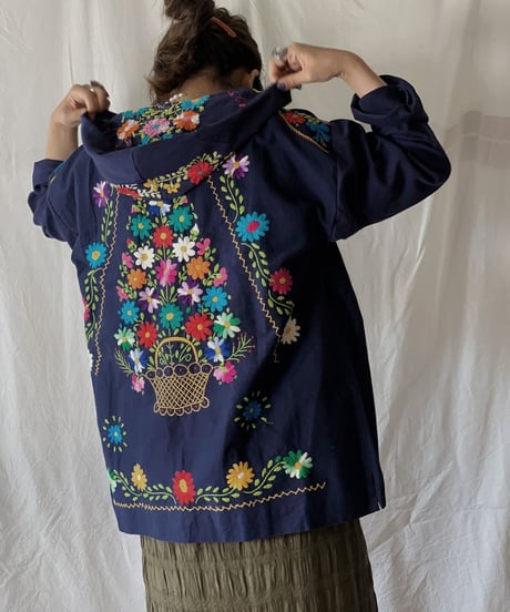 【RE;CIRCLE】RE Embroidery Ethnic Mexican Parker ②/210617-020