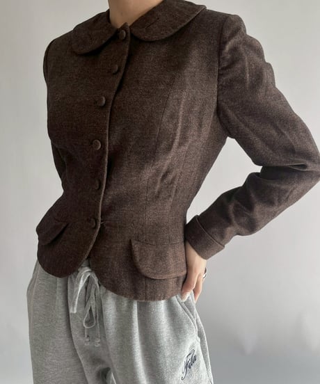 【USED】 Round Collar Jacket / 251108-001