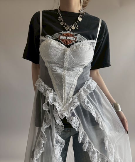 【USED】 Lace Organdy Camisole One-Piece/ 260418-041