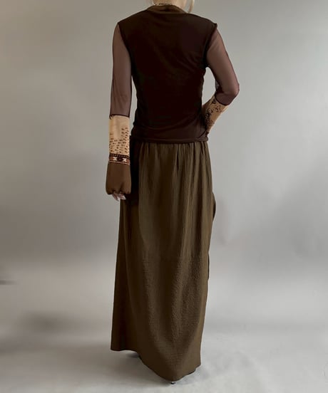 【USED】 Drawstring Design Long Skirt /260502-018