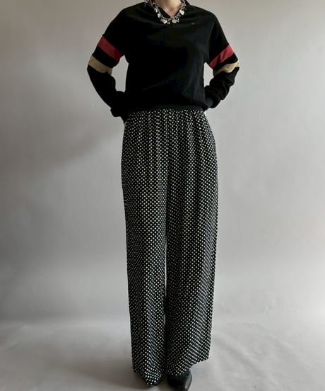 【USED】 Dot Pattern Easy pants  /260314-018