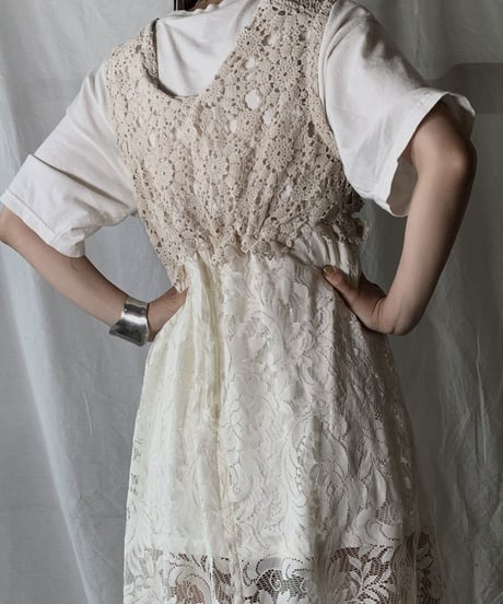 【RE;CIRCLE】 RE Crochet N/S One-piece①/210630-018