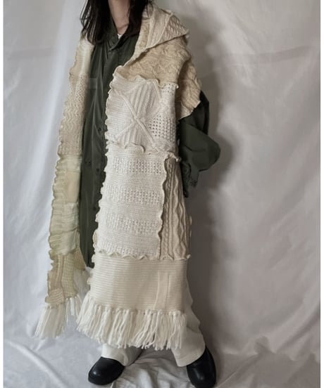 【RE;CIRCLE】 RE Alan Knit Muffler① /220120-003