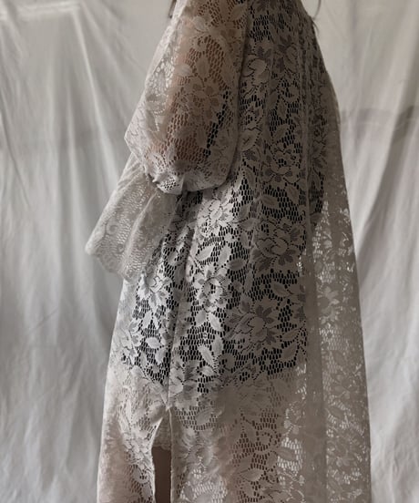 【RE;CIRCLE】 RE Lace L/S Open Front One-piece①/210611-029
