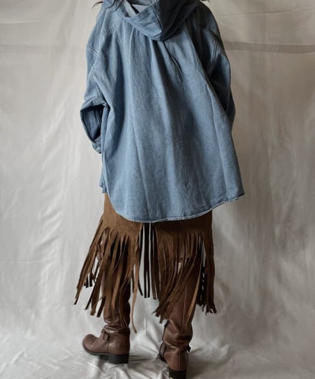 【RE;CIRCLE】 Remake Denim Mexican Parker①/210906-012