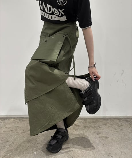 【RE;CIRCLE】 RE ARMY Flap Skirt/ 250703-003