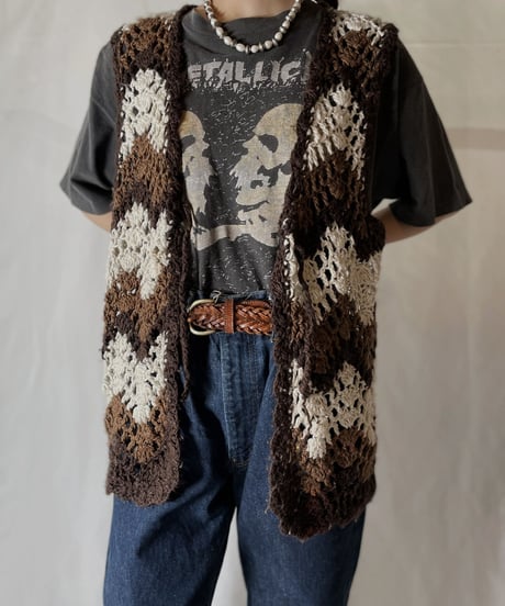 【USED】  Crochet Vest/210825-032