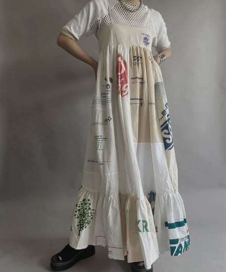 【RE;CIRCLE】RE Eco-Friendly Bag Camisole Long One-piece / 230427-015