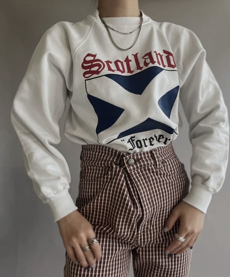 【USED】 Hanes Sweat Shirt 'Scotland Forever' / 230102-003