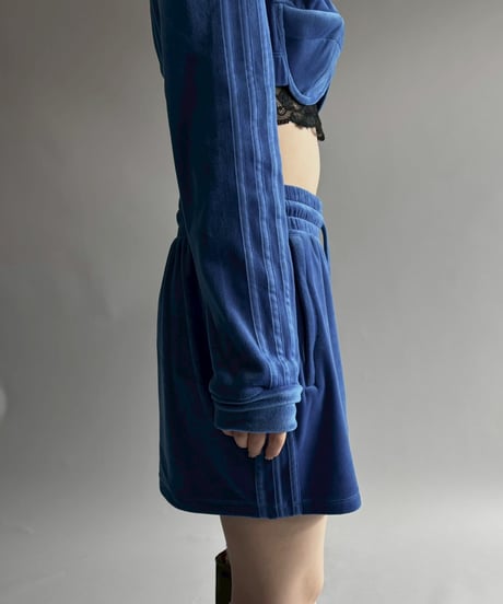 【USED】 adidas×JEREMY SCOTT velour track mini skirt/ 250913-022