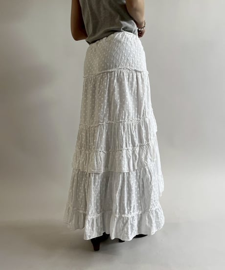 【USED】 Tiered Long Skirt  /250419-004