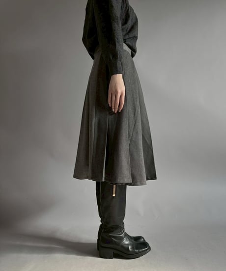 【RE;CIRCLE】 RE Suit Pleats Wrap Skirt/ 260108-009
