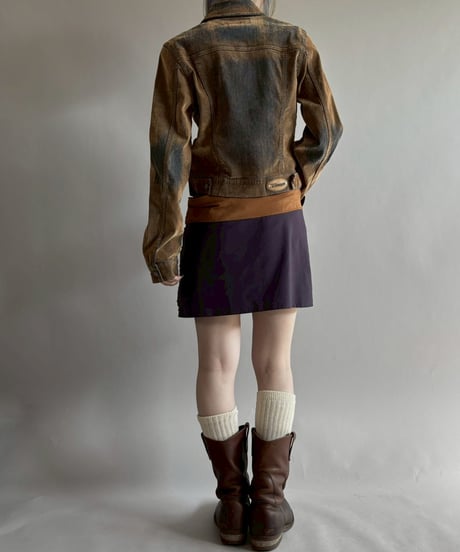 【USED】 Nike Cutting Design Mini Skirt/260314-021