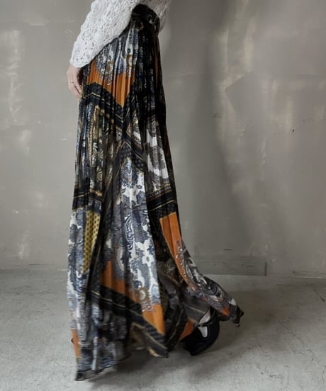 【USED】  See-through Poly Long Skirt/220220-023