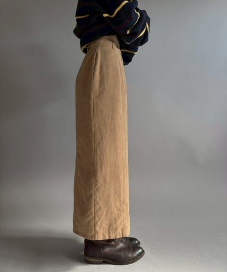 【USED】 Suede Long Skirt / 260117-013