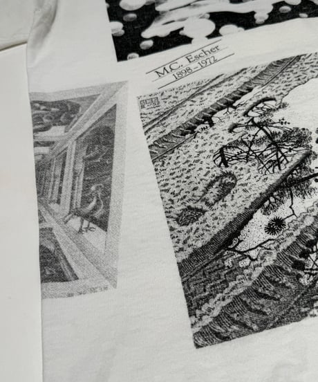 【USED】 Made in USA 90's SOFTEE M.C. ESCHER T-Shirt /250621-028