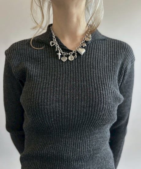 【RE;CIRCLE】 RE Rib Knit Leotard Top / 260416-005