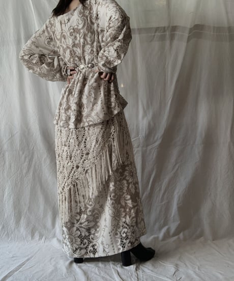 【RE;CIRCLE】 RE Lace L/S One-piece/210611-028