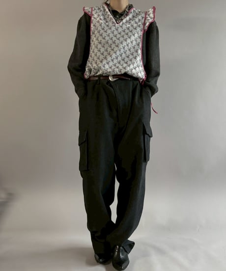 【USED】 Flower Pattern Euro Apron / 260321-022
