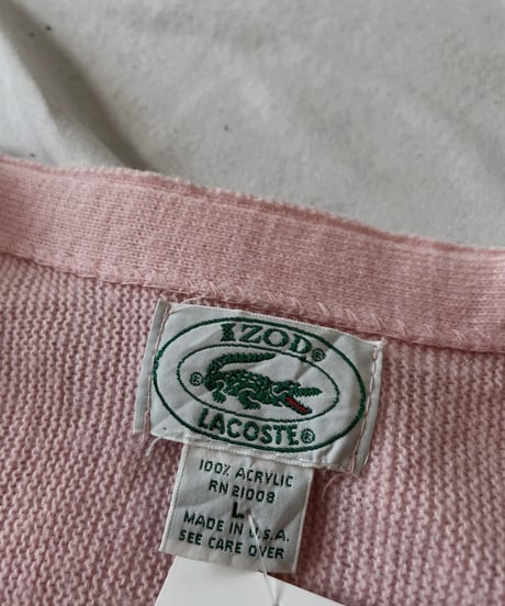 【USED】   LACOSTE Knit Cardigan③/210930-023