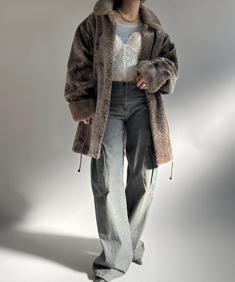 【USED】 Made in USA Monterey Fake Fur Jacket /250104-044