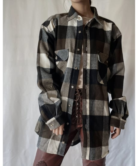 【USED】 Wool L/S Shirt②/211110-041