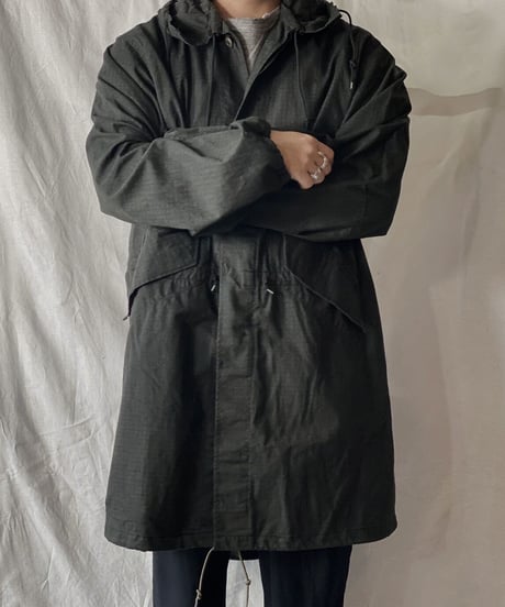 【USED】 Dyed Black US Night Camouflage Hoodie /210310-007