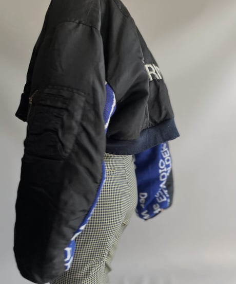 【RE;CIRCLE】 RE MA1×Soccer Muffler Short Jacket / 231109-005