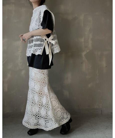 【RE;CIRCLE】 RE Crochet Vest③/20220317-018