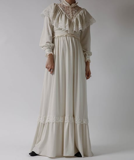 【USED】L/S Poly Dress ② / 220324-004