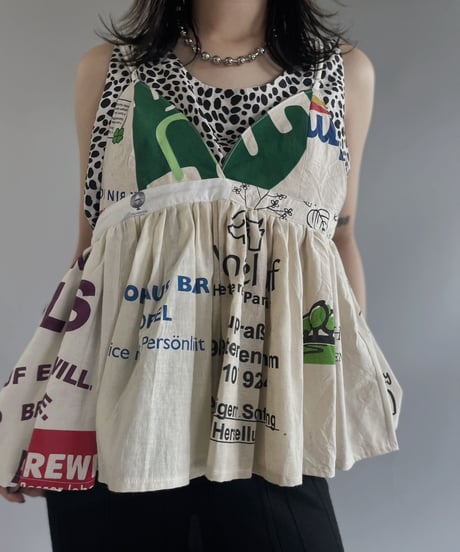 【RE;CIRCLE】RE Eco-Friendly Bag Camisole Bustier / 230622-020