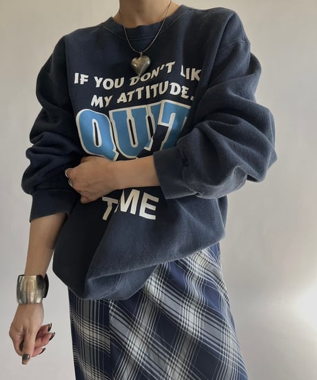 【USED】QUIT Sweat Top /241019-026