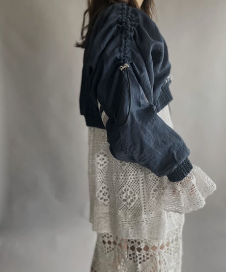 【RE;CIRCLE】 RE Nylon Drawcord Pullover Navy / 230309-010