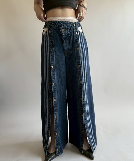 【USED】 adidas IVY PARK Design Wide Denim Pants /250510-068