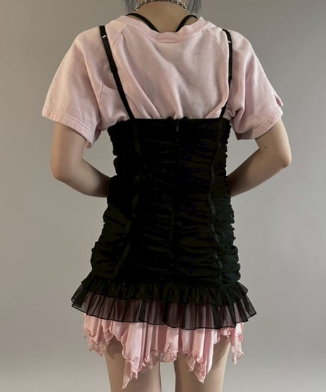 【USED】 Dot Pattern Frill Design Camisole Top/ 260307-031