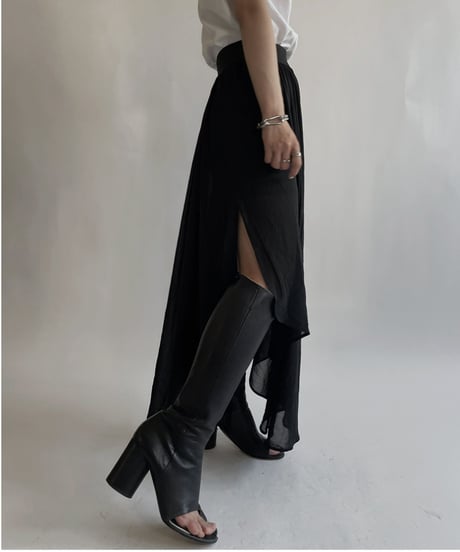 【USED】 Poly Long Skirt / 220611-015