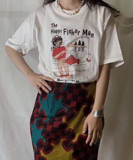 【USED】S/S T-shirt Fisher Man /210604-044
