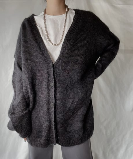 【USED】  Acrylic Knit Cardigan/220127-027