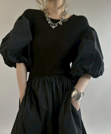【USED】 Paff Sleeve Long One-Piece / 260411-028