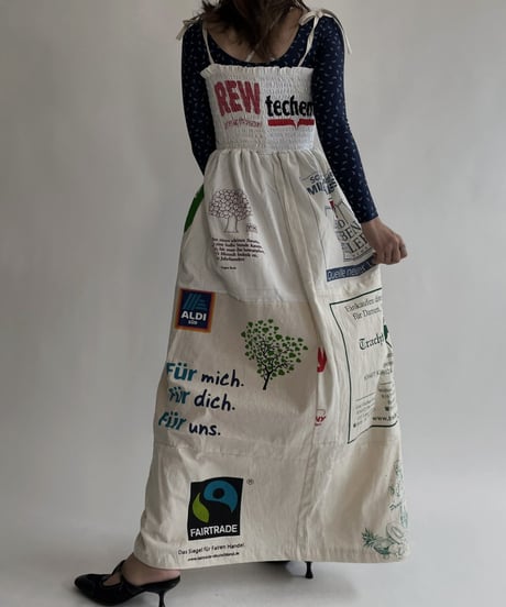 【RE;CIRCLE】 RE Eco-Friendly Bag Shirring One-piece / 220825-019