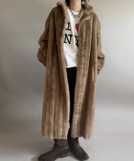 【USED】 Russel Taylor Signature Collection Fake Fur Coat/ 260104-023