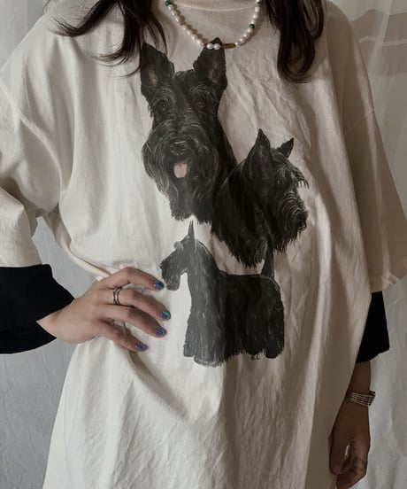 【USED】S/S T-shirt DOG② /210604-005